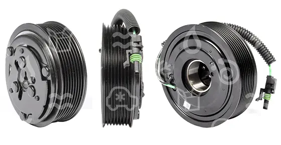 spojka pro kompresor SANDEN 7H13/7H15, poly V8, 24V, 119 mm 1000hr
